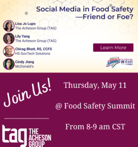 Social Media in Food Safety - Friend or Foe?