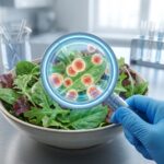 Testing Salad for Cyclosporiasis Parasite Contamination in Lab