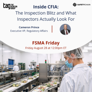 August 2026 FSMA Friday