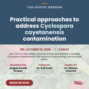 Practical approaches to address Cyclospora cayetanensis contamination