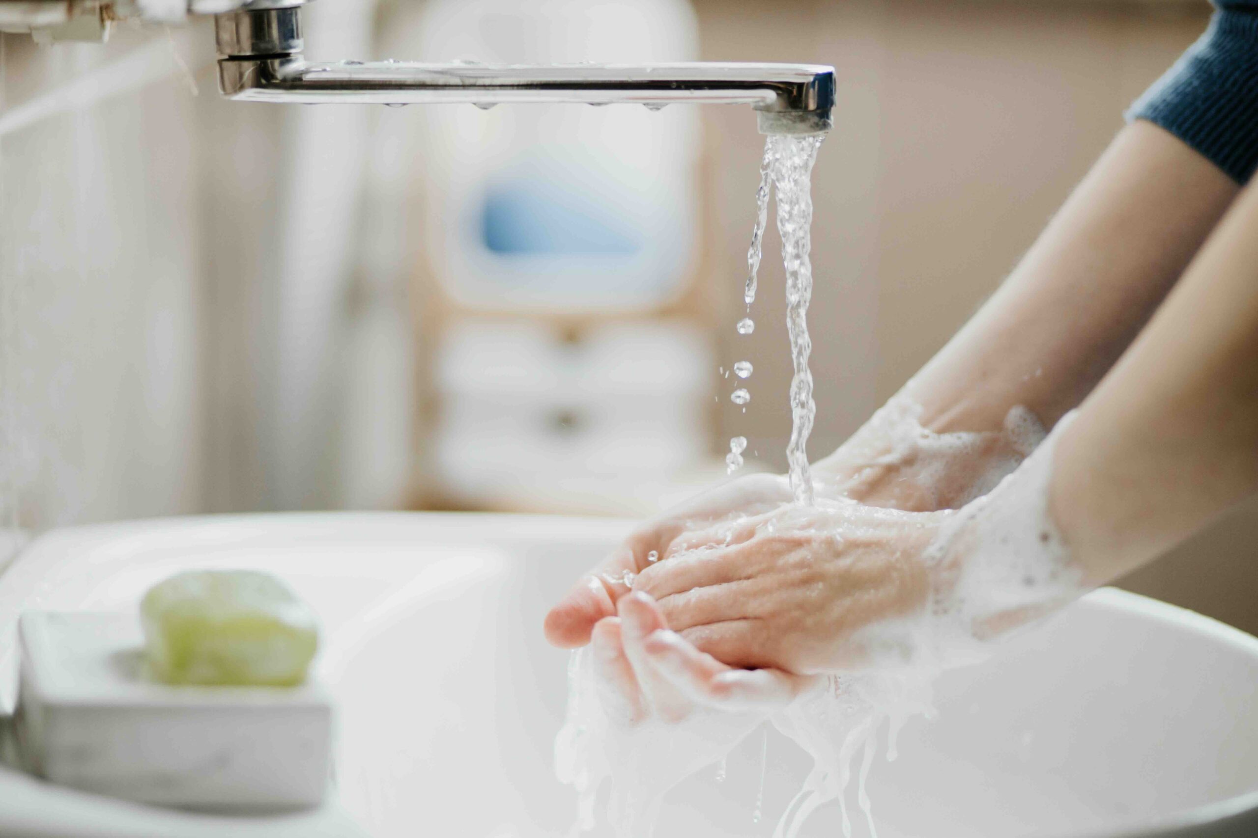 Washing hands