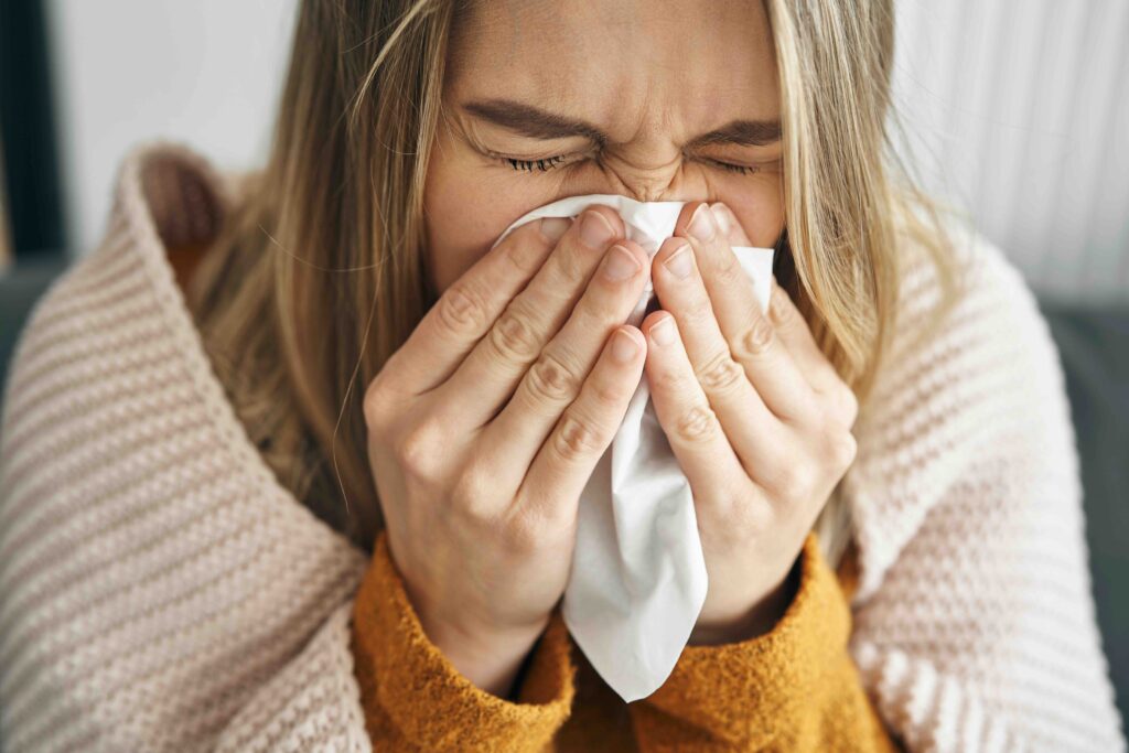 Sick woman
