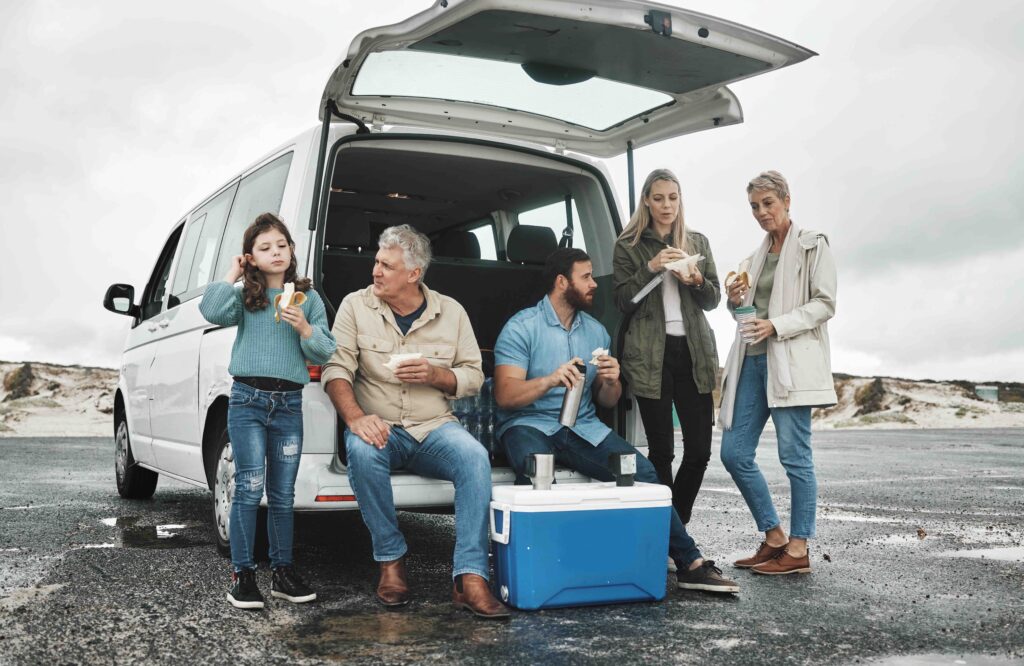 Tailgate eating
