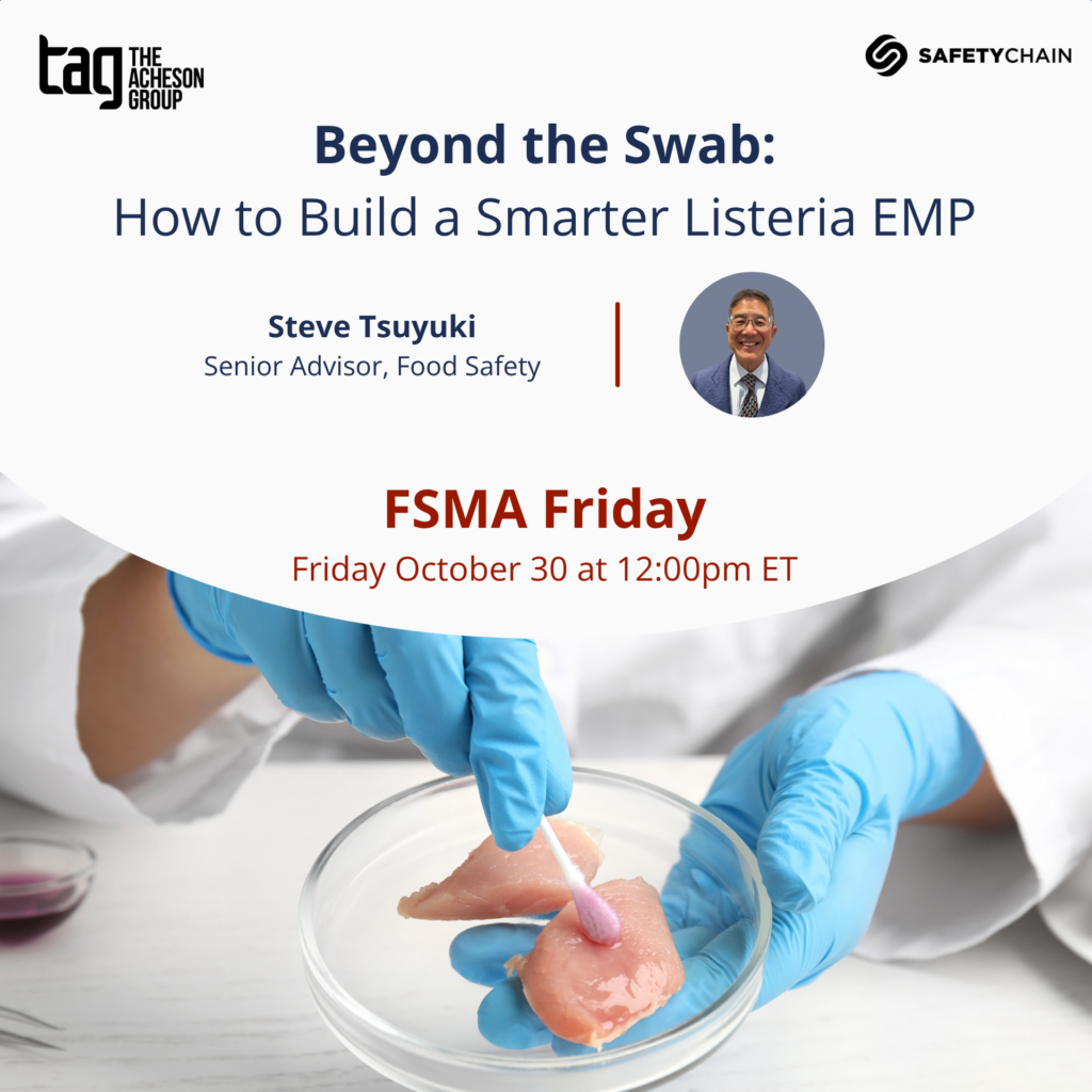 FSMA Friday October 30 12:00pm